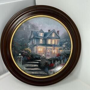 Thomas Kinkade A Warm Welcome Home Decorative Plate
